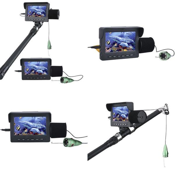 Localizador de peixes 4.3, câmera visual subaquática, dispositivo de pesca hd, 15m30m, entrega opcional, otgpq