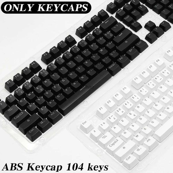 Tastaturen 104 Tasten Tastenkappen OEM Hoch RGB Hintergrundbeleuchtete mechanische Tastatur Tastenkappe Spanisch Arabisch Russisch Französisch Koreanisch Deutsch Thailändisch PortugiesischL240105