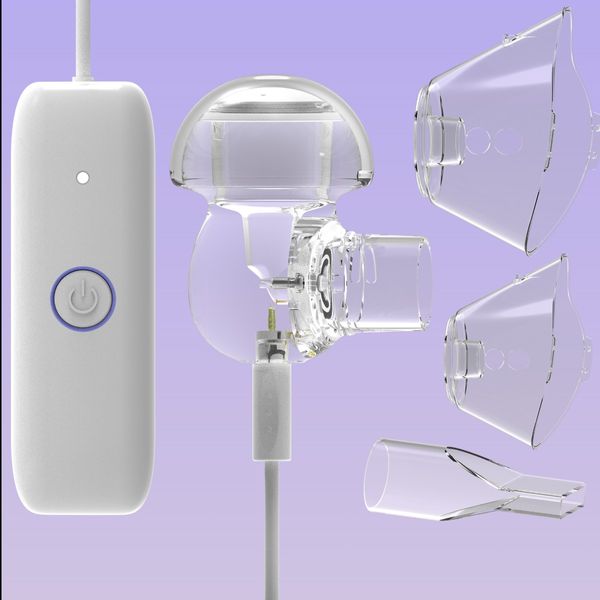 nebulizador inalador portátil operado portátil atomizador malha nebulizador duas velocidades