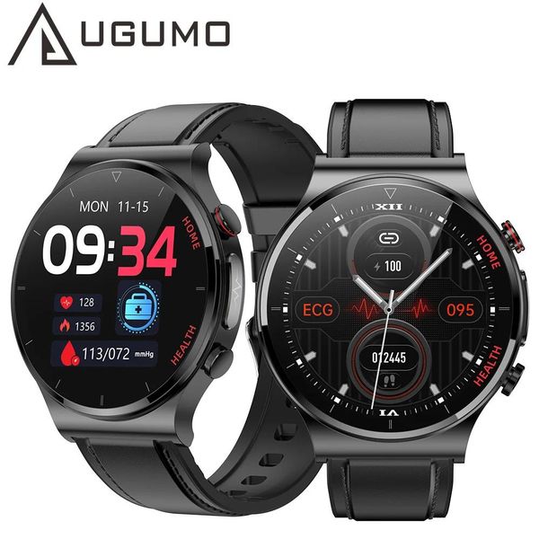 Orologi UGUMO 2022 Smart Watch da uomo Fitness Tracker Terapia laser Misurazione della temperatura corporea Orologio con manometro ECG Smartwatch