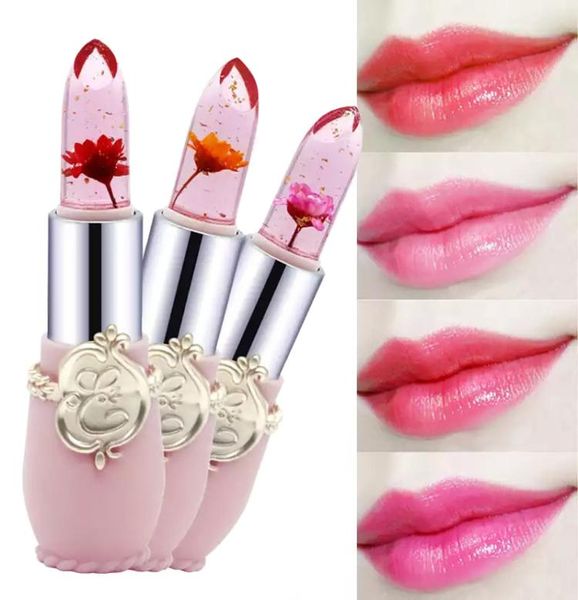 Rossetto di bellezza Idratante Fiore di lunga durata Gelatina di cristallo Rossetto Temperatura magica Cambia colore Balsamo per le labbra5213641