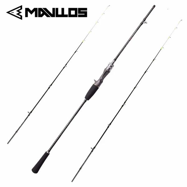 Mavllos Casting Canna da Pesca Solido Punte MH/LH Richiamo 60-80G/80-120G Carbonio Acqua Salata Polpo Pesca Jigging Rod 240108