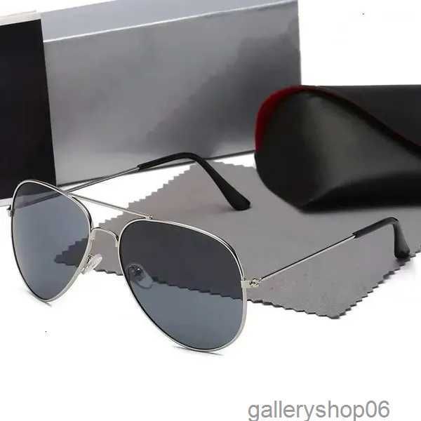 Designer-Sonnenbrille Rays Men Bans Luxus-Pilotenbrille Schwarzer Rahmen Herren Damen Sonnenbrille Brillen Metallgläser Raysbanns 01n23z