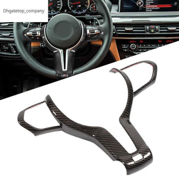 Parçalar Araç Direksiyon Simidi Trim Karbon Fiber Renk Abs Kapak BMW M2 M3 M4 M5 X5M F Direksiyon Simidi Dekor Aksesuarları