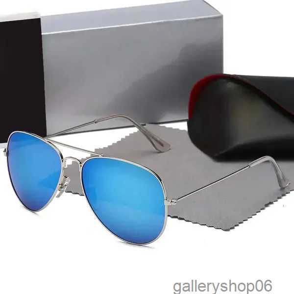 Designer-Sonnenbrille Rays Men Bans Luxus-Pilotenbrille Schwarzer Rahmen Herren Damen Sonnenbrille Brillen Metallgläser Raysbanns 010cxk