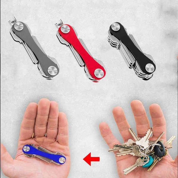 Schlüsselanhänger Kompakter Schlüssel Dekorativer Halter Clip Home Storage Metall Aluminium Organizer Schlüsselbund Outdoor Mini Protable