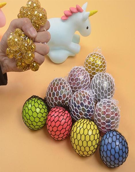 Balles Anti-Stress en maille colorée de 6CM, jouets à presser, ventilation de l'anxiété, cadeau pour enfants, 2021, 2782634