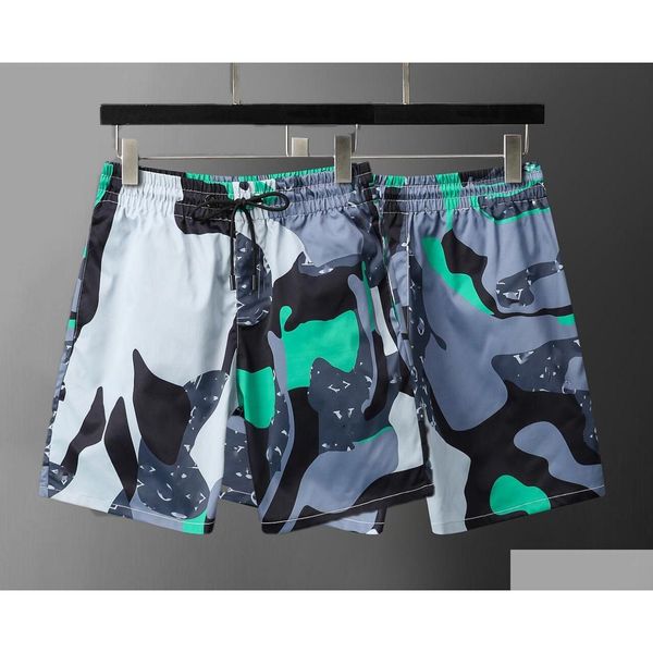 Herren-Shorts, Herren-Surf-Board-Shorts, Surfen, Strandhose, Badebekleidung, modischer Brief, Blumendruck, Badebekleidung, asiatische Größe 2XL 3XL Dro Otk8D