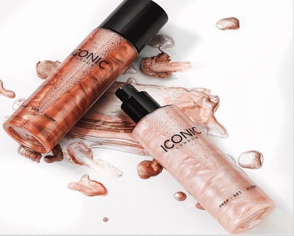 ICONIC LONDON Prep Set Glow trucco liquido Bronzer Evidenziatori Original Glow DHL impostazione cosmetici spray8370527