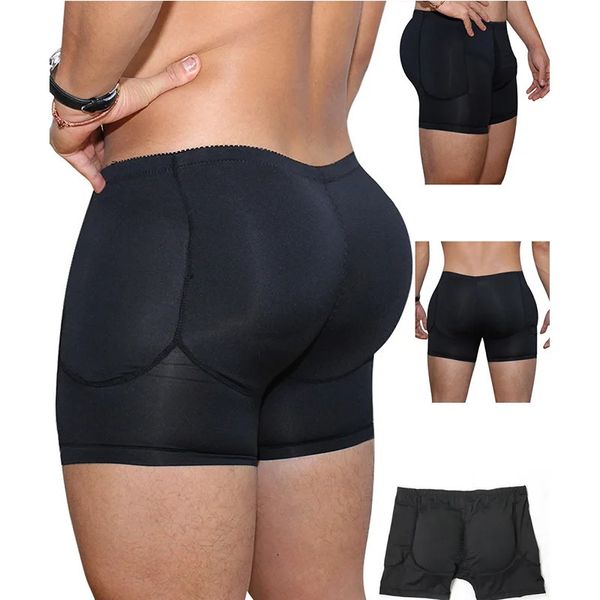 Shapewear Uomo Body Shaper Hip Pad Riempimento Butt Lifter Builder Culo finto Mutandine imbottite Pantaloncini Intimo Uomo Taglie forti S-6XL 240108