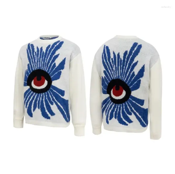 Felpe con cappuccio da uomo Moda HOUSE OF ERRORS Streetwear 3D Stereo Eyes Casual Cotone allentato Uomo Pullover di lana Cappotto Top Maglione unisex