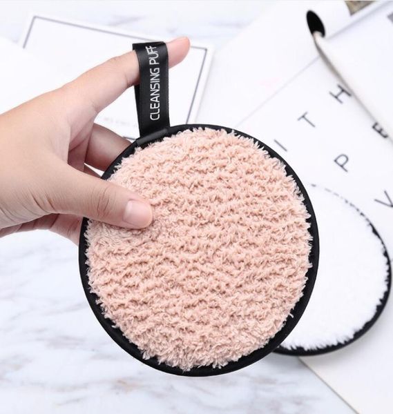 12cm15 cm Weichmikrofaser Make -up Remover Handtuch Gesicht sauberer Plüsch Puff wiederverwendbare Reinigungsstoffpolster Fundament Gesicht Hautpflege TO7718875