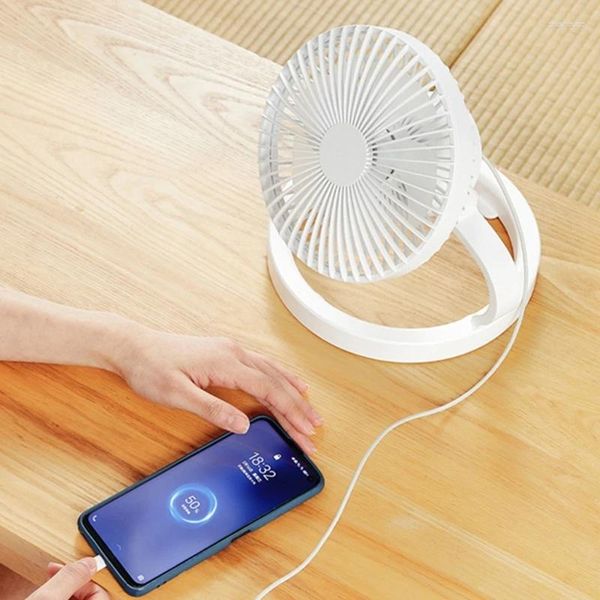 Lanterne portatili Ventilatore da campeggio esterno 2 in 1 Raffreddamento elettrico USB da 8000 mAh con luce a LED per lampada da tenda sospesa da viaggio per interni