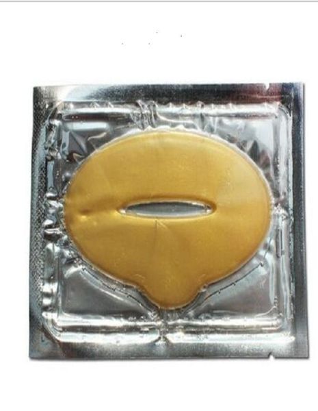 100 pz Donna Oro Collagene Proteine Cristallo Pellicola idratante per labbra per la maschera invernale per labbra al collagene di cristallo8419945