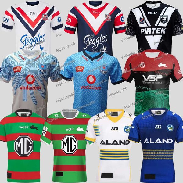 Трикотажные изделия для регби South Sydney Rabbitohs 2024 23 24 NZ Kiwis RAIDER Parramatta Eels SYDNEY ROOSTERS Дома в гостях