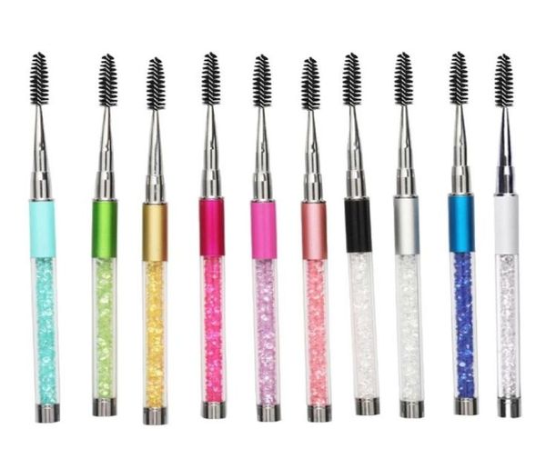 Pennelli per ciglia con strass interi Pennello per ciglia riutilizzabile Mascara Bacchetta Applicatore Estensione ciglia Strumenti per trucco Venditore8580385