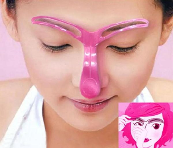 Nuovo stile Grooming Brow Modello dipinto Stencil Kit Shaping DIY Beauty Sopracciglio Stencil Sopracciglia Styling Tool6914050