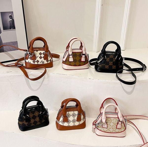 2024 moda bebê concha sacos mini meninas crossbody bolsa pequena crianças bolsa de moedas crianças mensagem bolsa totes