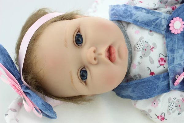 55cm bebê reborn boneca silicone nascido criança menina lifelike bebe reborn macio realista toque pele 240108