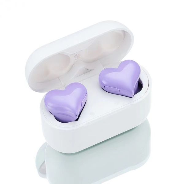 novità Heartbuds Auricolari TWS Bluetooth Cuffie senza fili Bluetooth 5.3 Auricolare A forma di cuore Donna Auricolari in-ear Regali per ragazze