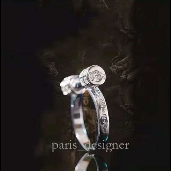 Anel de prata esterlina anel humano pássaro incrustado anel de diamante para mulher designer jóias designer anel high end anéis 605 868