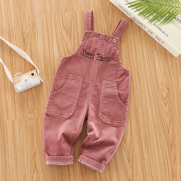 Ienens crianças bebê menino roupas calças menina denim jumper jeans macacão criança infantil playsuit dungarees crianças calças 240108