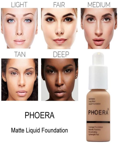 Neue Concealer Brand Makeup Foundation Matte Oilcontral Liquid 10 Farben 30ml9987358
