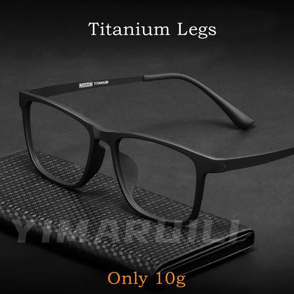 YIMARUILI Ultra Licht Platz Komfortable Große Brillen Reine Mode Optische Brillen Rahmen Männer HR3068 240109