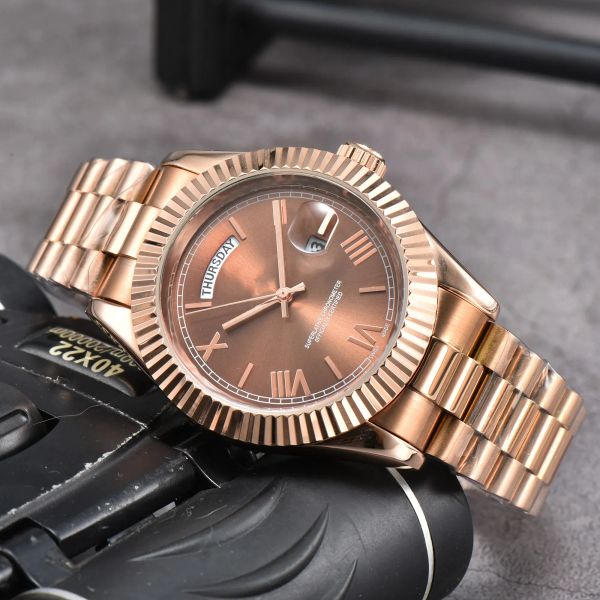 Новые мужские часы Day Date высокого качества Кварцевые часы с датой просто часы с календарем дизайнерские женские часы дизайнерские наручные часы