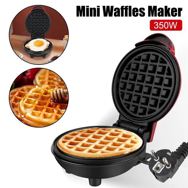 Moldes de waffle de café da manhã, forno de bolo de ovo, mini máquina elétrica de waffles, panela de bolha, máquina de ovo 240109