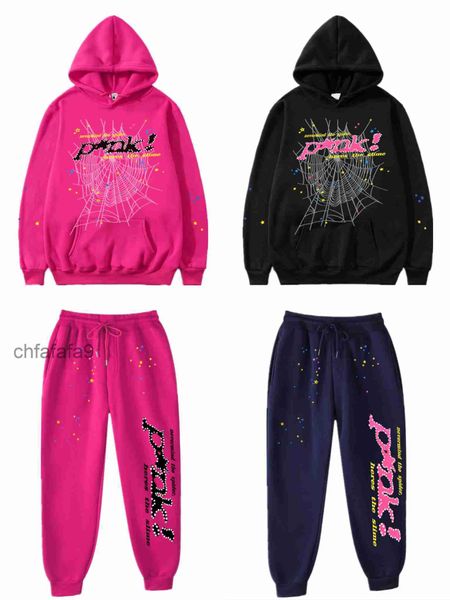 Young Thug Pink Sp5der 555555 Uomo Donna Felpa con cappuccio Hot Spider Net Felpa Web Graphic Felpe Pullover Felpa con cappuccio per la spedizione gratuita 4195