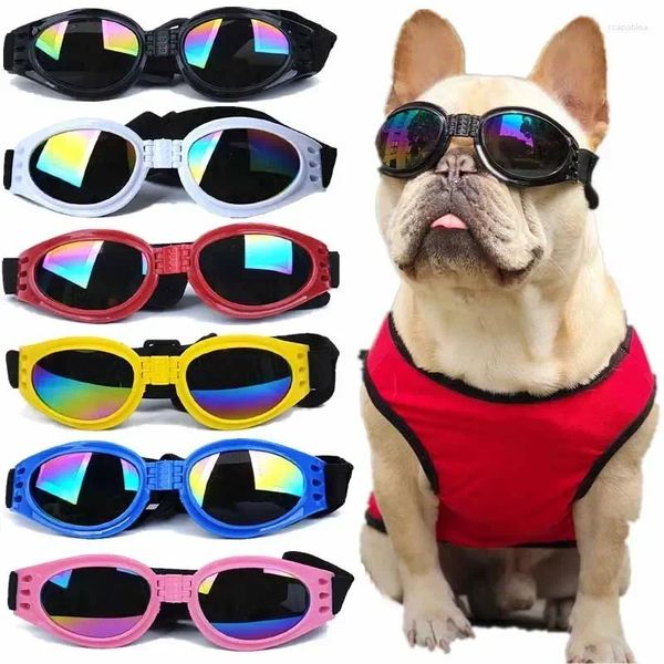 Köpek giyim evcil hayvan gözlükleri katlar için UV köpekler Moda güneş gözlüğü gözlükleri po pervane aksesuarları malzemeleri