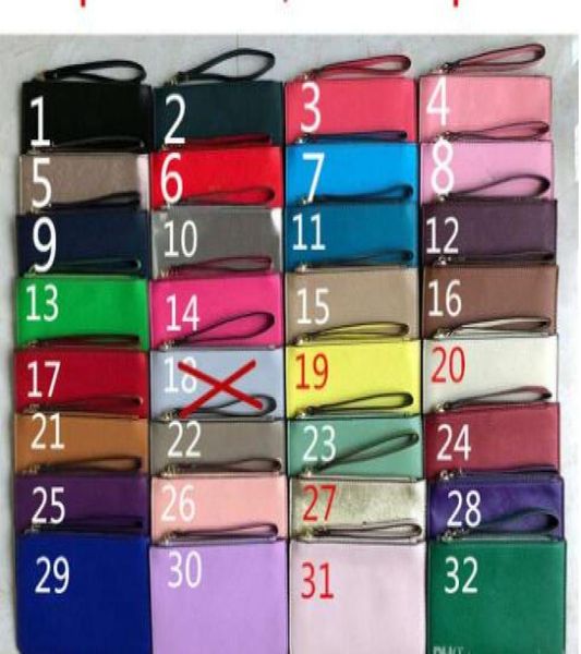 2019 брендовые дизайнерские кошельки на запястье женские кошельки клатчи на молнии из искусственной кожи дизайн браслеты 32 цвета DHL 5000709