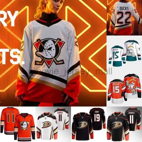 Benutzerdefinierte Männer Frauen Jugend Getzlaf Reverse Retro Jersey Anaheim''ducks''11 Trevor Zegras Troy Terry Adam Henrique John Klingberg Cam Fowler John 47