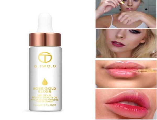 OTWOO 24K Rose Gold Infuso Beauty Oil Elixir Skin Make Up Olio essenziale prima del primer Fondotinta idratante Olio per il viso7801686