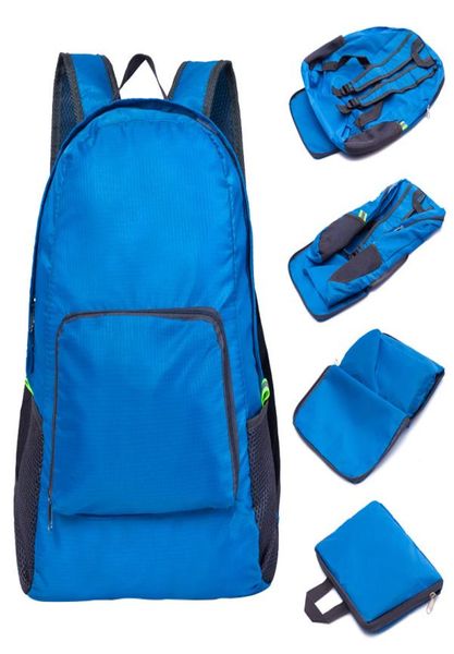 Katlanabilir seyahat sırt çantası moda açık portatif spor çantası naylon su geçirmez çanta fermuar ayarlanabilir el çantası kadın erkekler için dbc vt041893993
