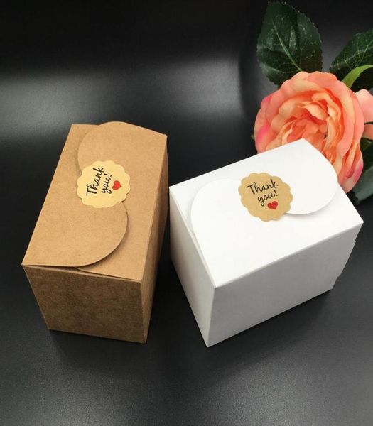 30 шт. лот из натуральной крафт-бумаги, коробка для торта, подарочная упаковка для вечеринки, коробка для печенья, конфет, упаковочная коробка «сделай сам», высокое качество, 90x60x60 мм 3 jllG8605583