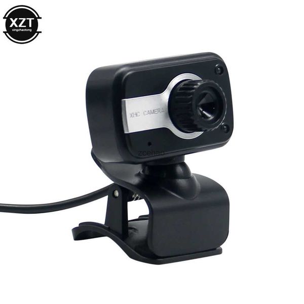 Webcams Yeni Dijital USB 50m Mega Piksel Webcam Şık Dönüş Kamerası HD Web Kamerası PC Dizüstü Bilgisayar İçin Mikrofon Klibi ile Computerl240105