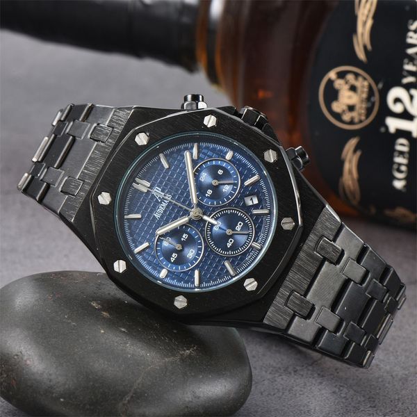 Bester Preis AP Herrenuhr Edelstahl Kalender Saphir Automatik Designer Uhrwerk Multifunktions Chronograph Herrenuhren p998