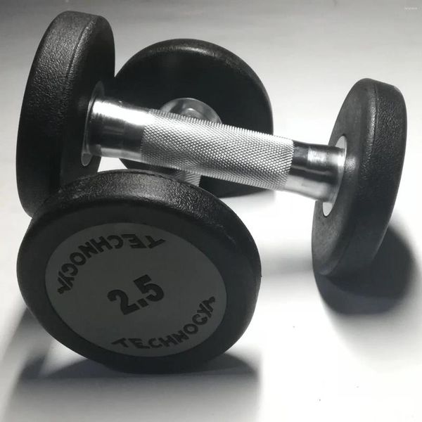 Hanteln Kommerzielle gummibeschichtete reine Stahl-Gegengewichts-Gewichtheber-Trainingsausrüstung Fitnessstudio 2,5 kg-50 kg anpassbare Hantel