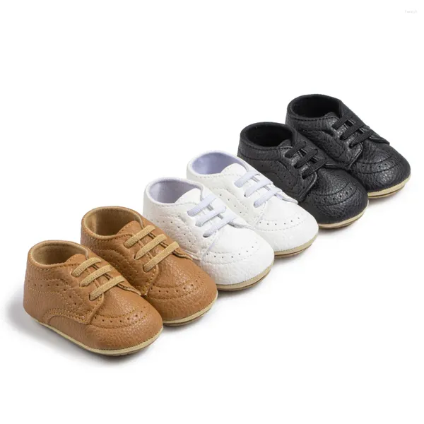 İlk Yürüyüşçüler Moda Sıradan İngiliz Spor Spor ayakkabıları Bebek Erkek Kız Doğdu Bebek Beşik Ayakkabı Toddler Anti-Slip Öğrenme Walker
