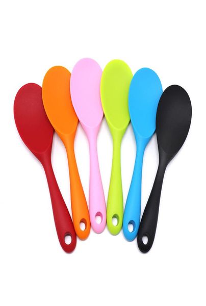 Nieuwe Hoge Kwaliteit Nostick Paddle Siliconen Rijst Schop Lepel Rijst Server Koken Scoop Pollepel Bakken Tool Keukengerei9932748