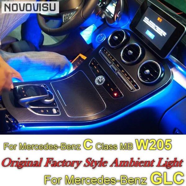 Luci decorative Auto Luce ambientale per Mercedes Benz C MB W205 GLC X253 C253 2014 ~ 2022 Cruscotto Interni OEM Originale Atmosfera Avanzata LightL2401.9