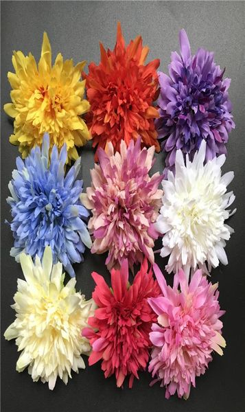 100 шт. искусственные шелковые цветы хризантемы для свадебного украшения дома 9 см ромашка Mariage Flores украшения цветы Plants2878014