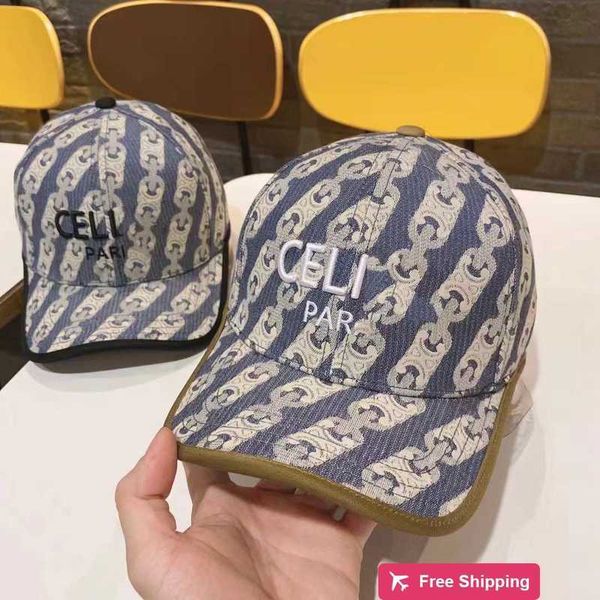 Designer Bola Caps 23 Novo Francês C-Lin Bordado Homens e Mulheres Chapéu de Beisebol Pato Língua Chapéu Flor Velha Carta Outdoor Moda Sunshade Hat Q7BG