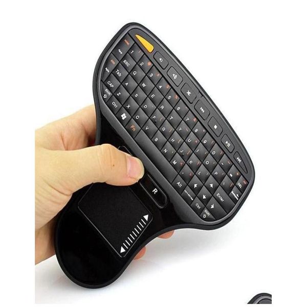 Teclado Mouse Combos N5903 Mini Palmsized 24G Sem Fio E Combo Com Toucad Para Pc Android Tv Box Smart Tv6677365 Drop Delivery Comp Otua2