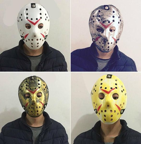 Máscaras de máscaras para adultos Jason Voorhees Máscara de caveira Paintball 13º filme de terror Máscara assustadora de Halloween Traje Cosplay Festival Pa6981236