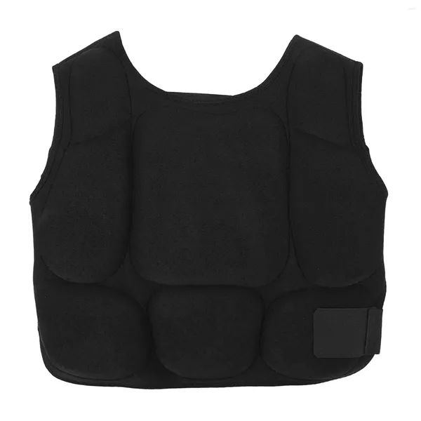 Colete de proteção de peito de boxe com suporte de cintura com gancho resistente a rasgos - protetor absorvente multicamadas EVA