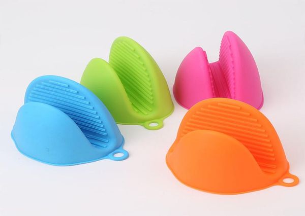 Guanti da cucina in silicone resistente al calore, colori caramelle, guanto da forno a microonde, guanto antiscivolo isolato, guanti da forno da forno1861443