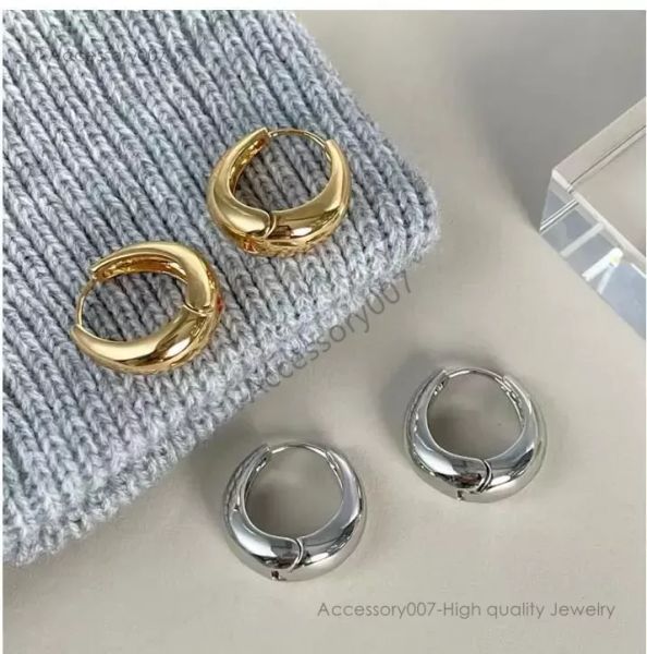 дизайнерские ювелирные изделия, золотые серьги-кольца для женщин, дизайнерские серьги, сфера полумесяца, толстые массивные серьги-гвоздики, женские серебряные серьги из нержавеющей стали